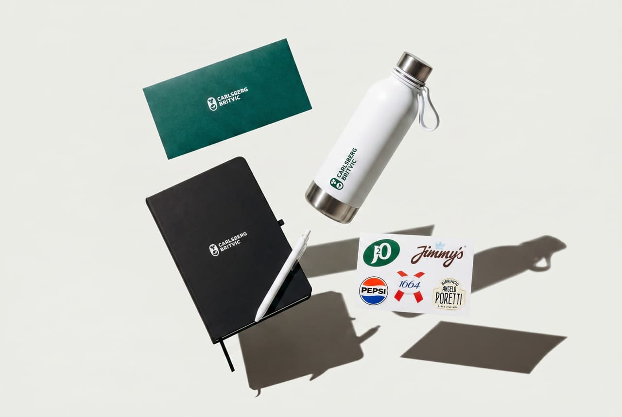 Branded employee swag designed for Carlsberg
