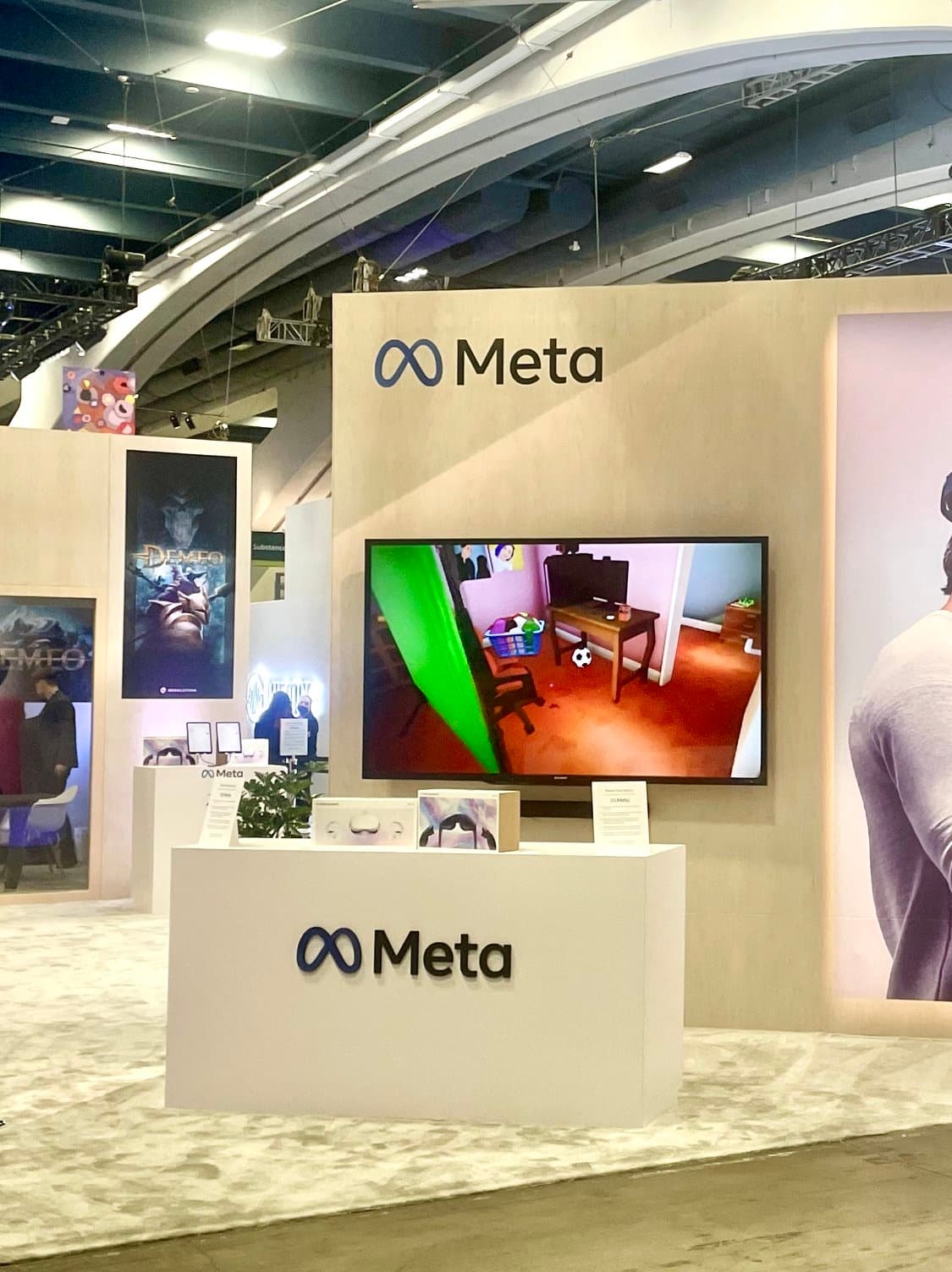 Photograph of a branded event booth